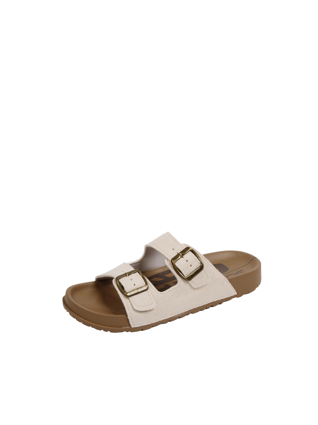Quiet Comfort Dual Buckle Slides Sandals-Black