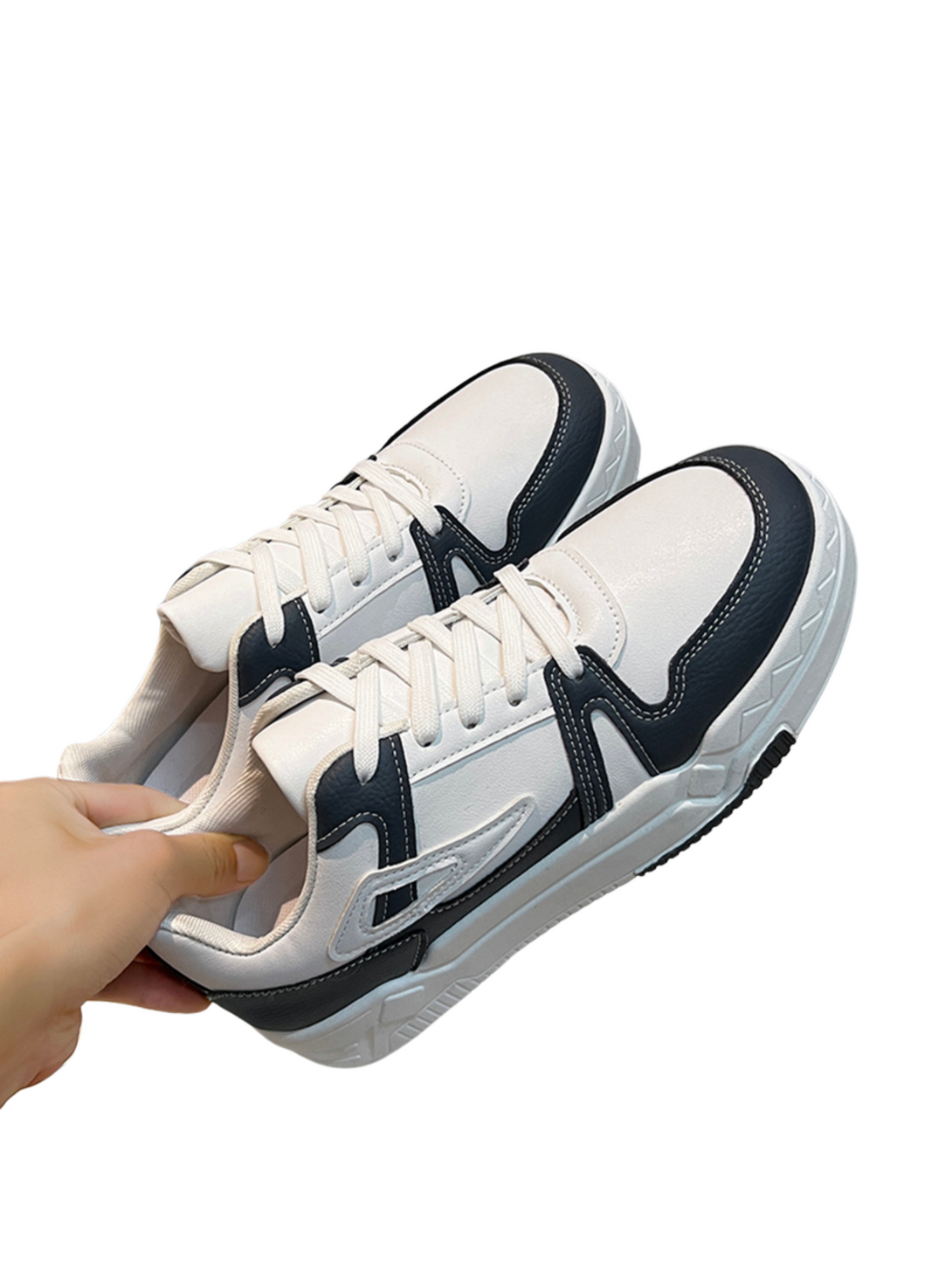 Stride Lace-up Sneakers-Gray