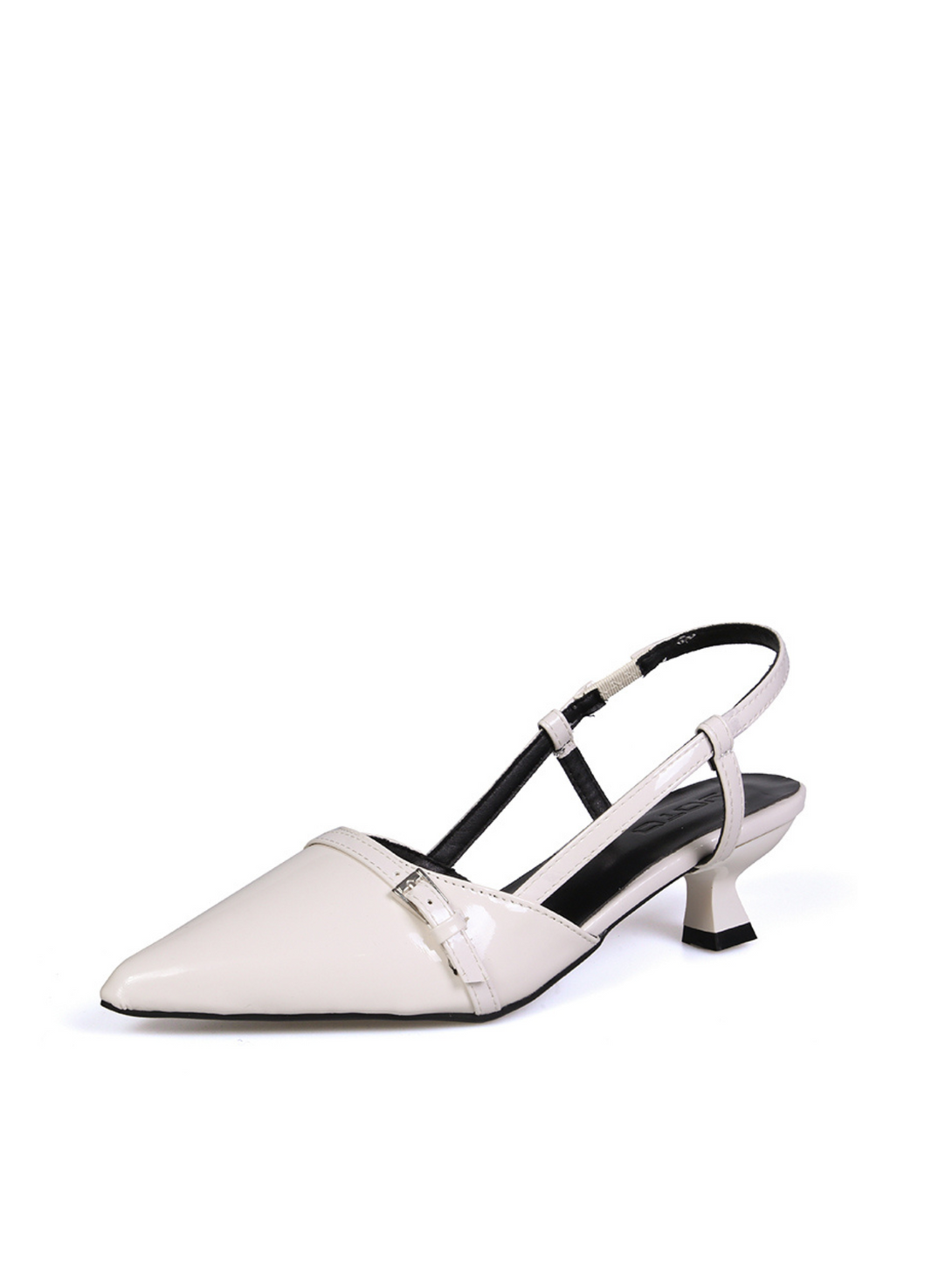 Midnight Kitten Heel-Black