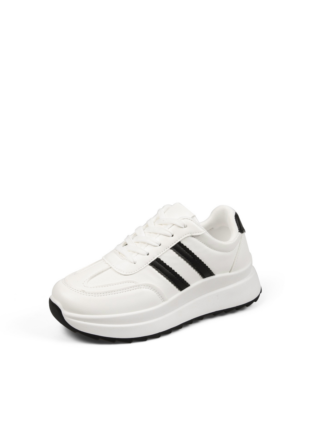 Glance Lace-up Sneakers-Black