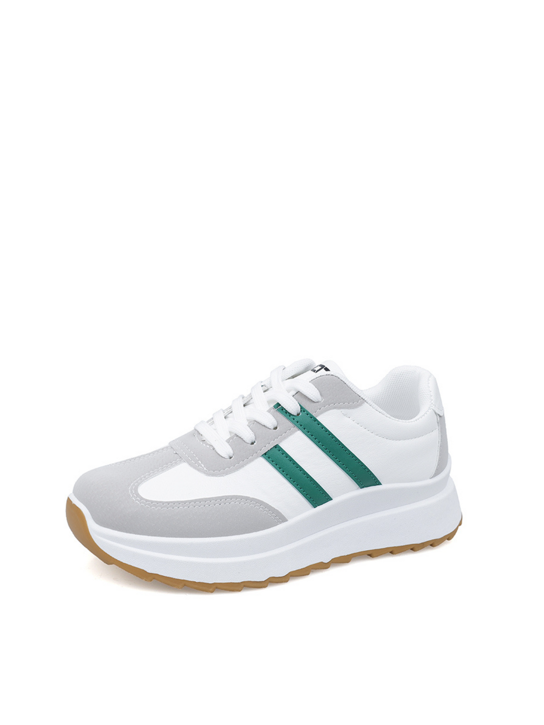 Glide Lace-up Sneakers-Khaki