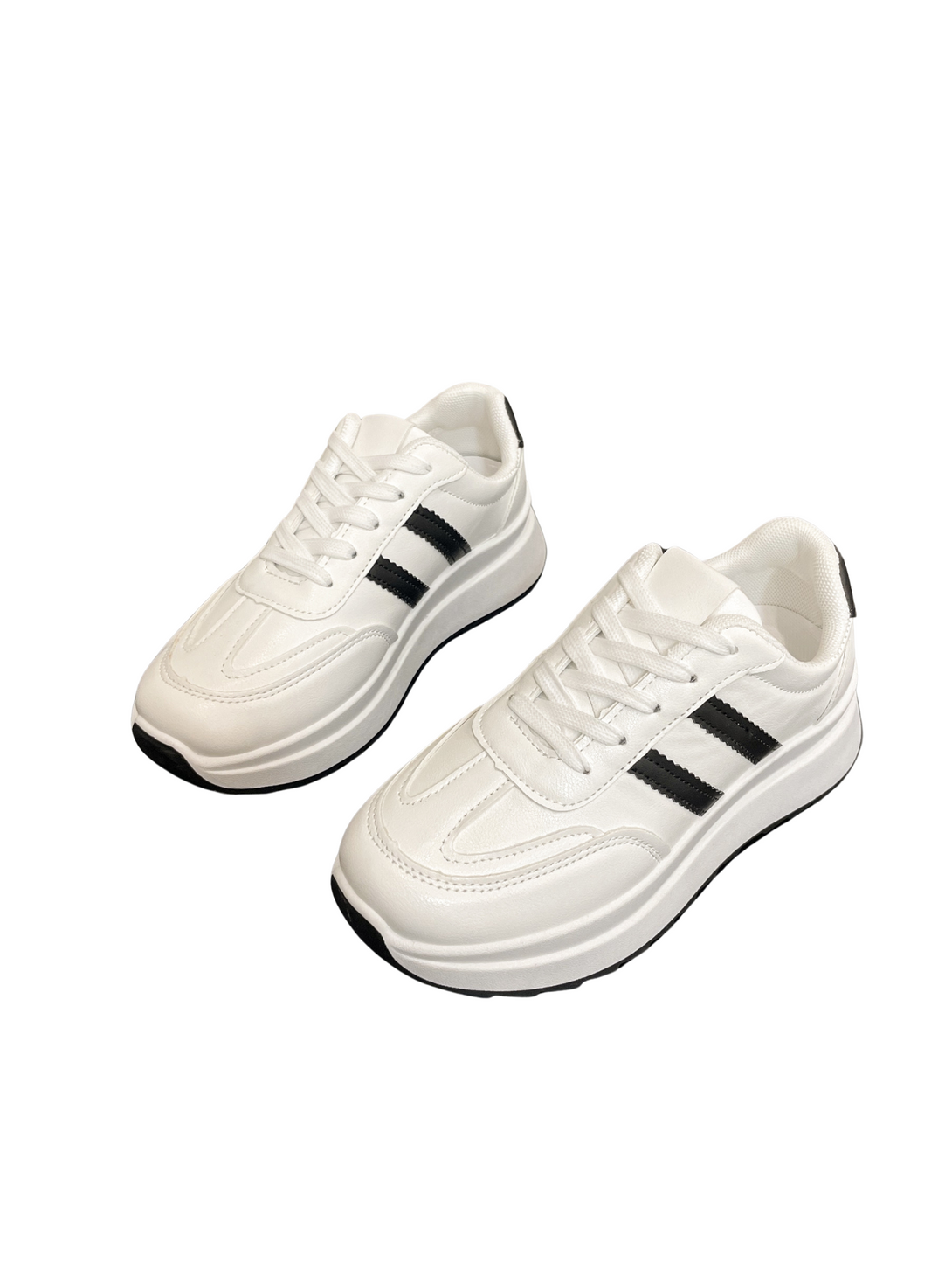 Glance Lace-up Sneakers-Black