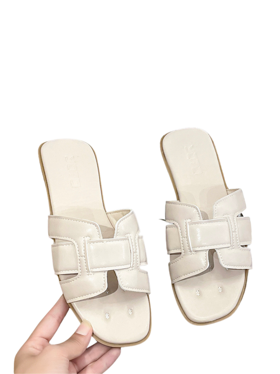 Vita Flow Flat Slides-Brown