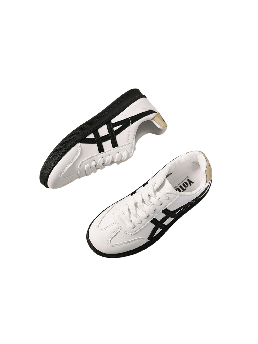 Simple Vitality Lace-up Sneakers-Blue