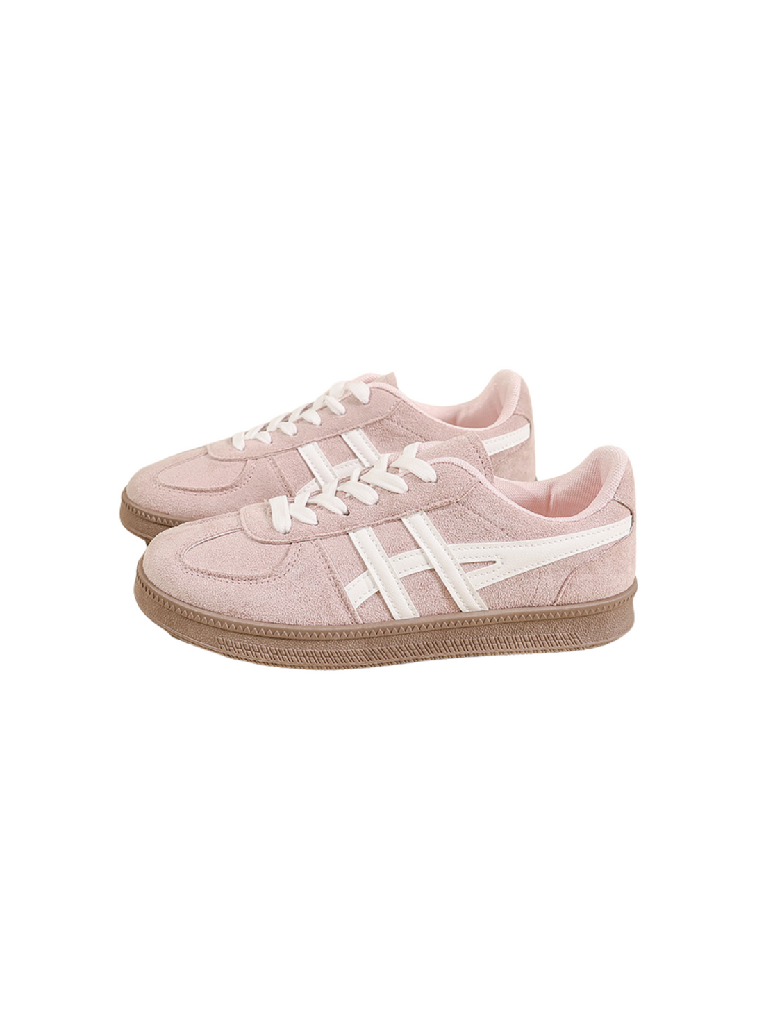 Velouré Aeris Lace-up Sneakers-Red