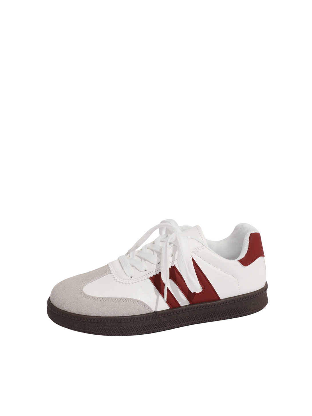 Simple Loop Lace-up Sneakers-Black