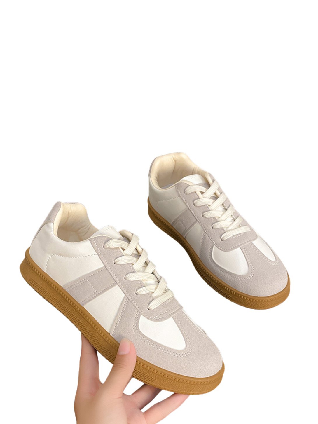 Rhythms Lace-up Sneakers-White