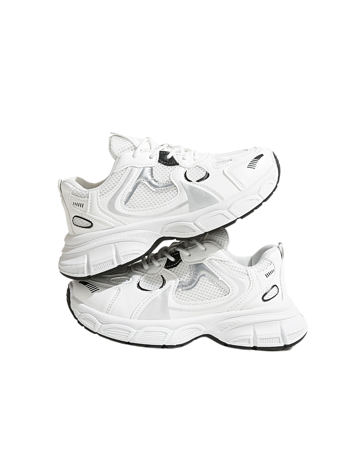 AirStride Vibe Lace-up Sneakers-Silvery