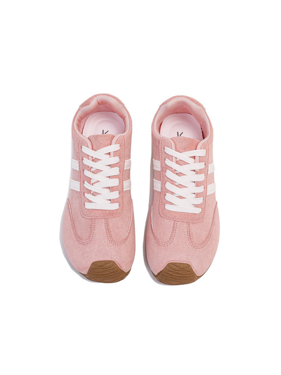 Simple Dwell Lace-up Sneakers-Pink
