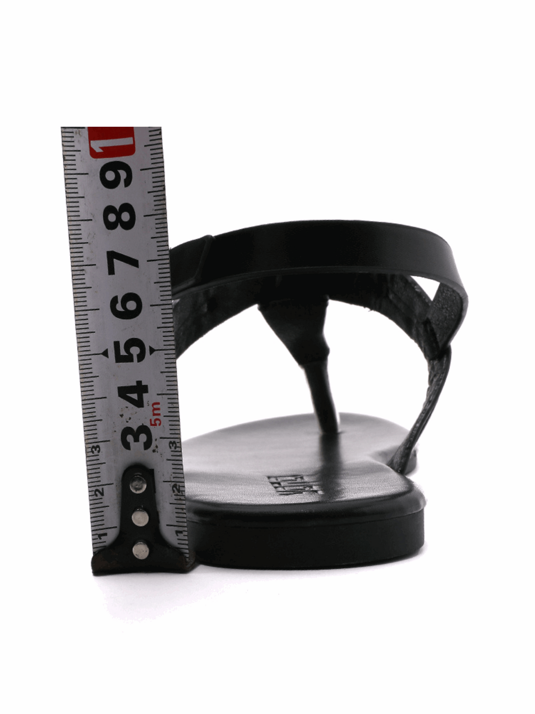 Vita Wave T-strap Flat Sandal-Black