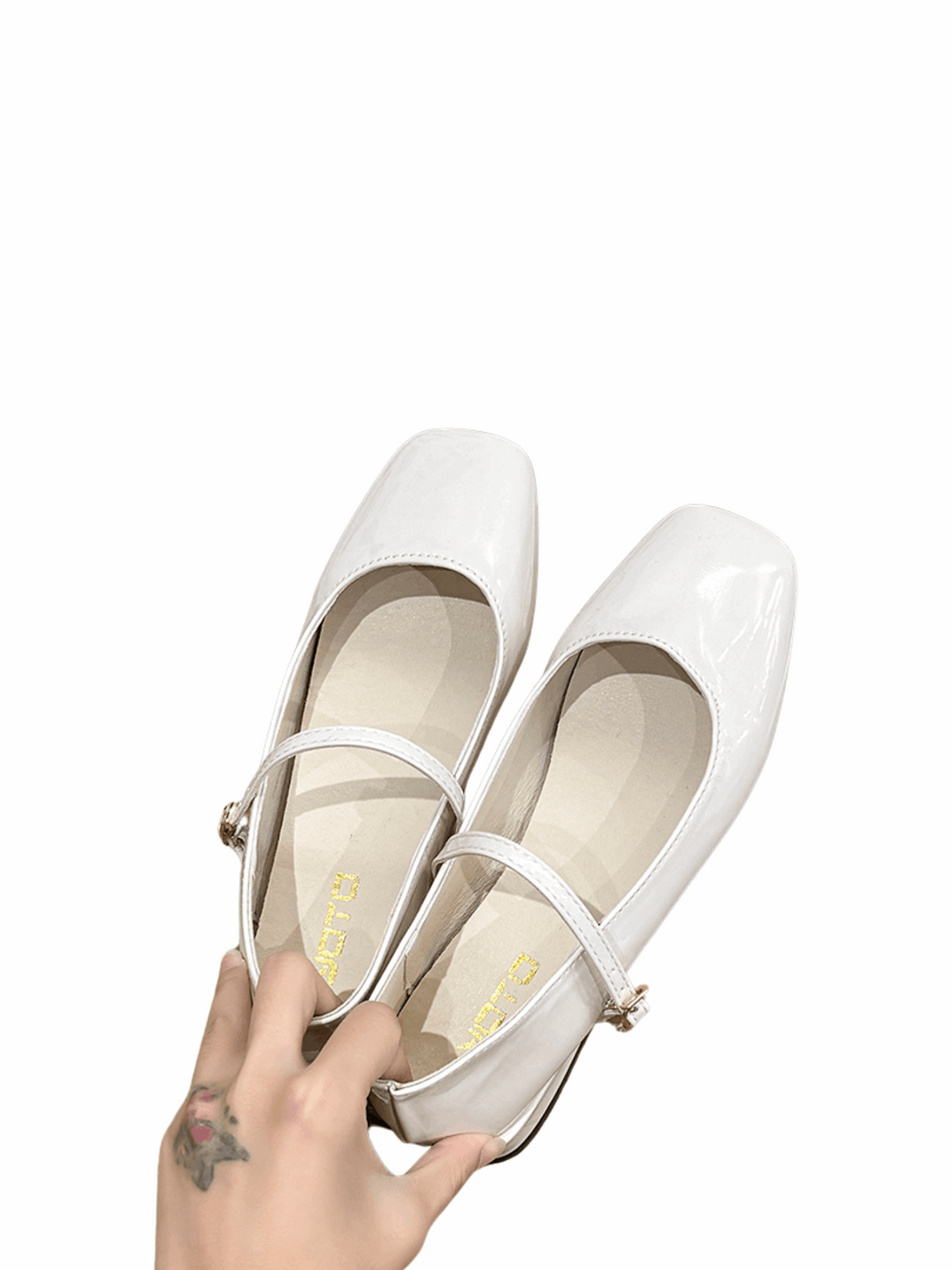 Élan Belle Mary Jane Loafers-Beige