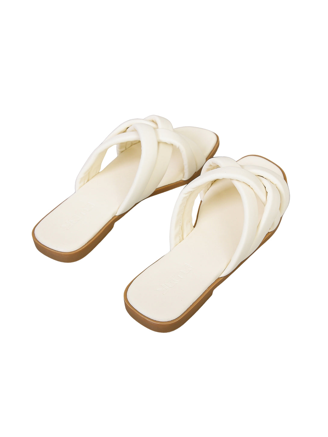 Urban Airy Flat Slides-Off White