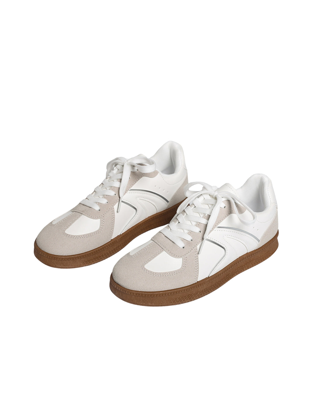 Simple Pulse Lace-up Sneakers-Red