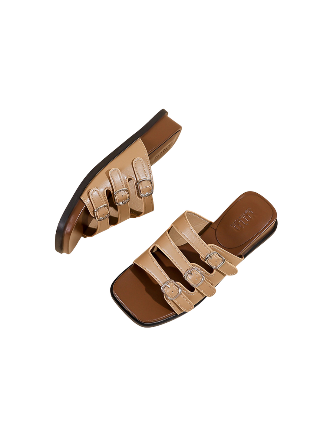 Vita Zen Slip On Sandals-Beige