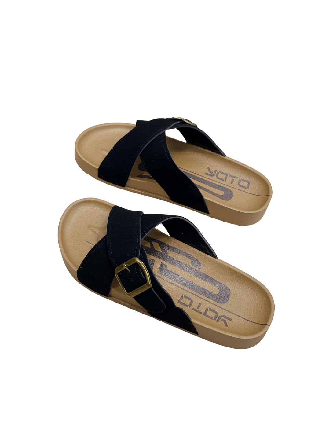 Calm Stepper Slides Sandals-Brown