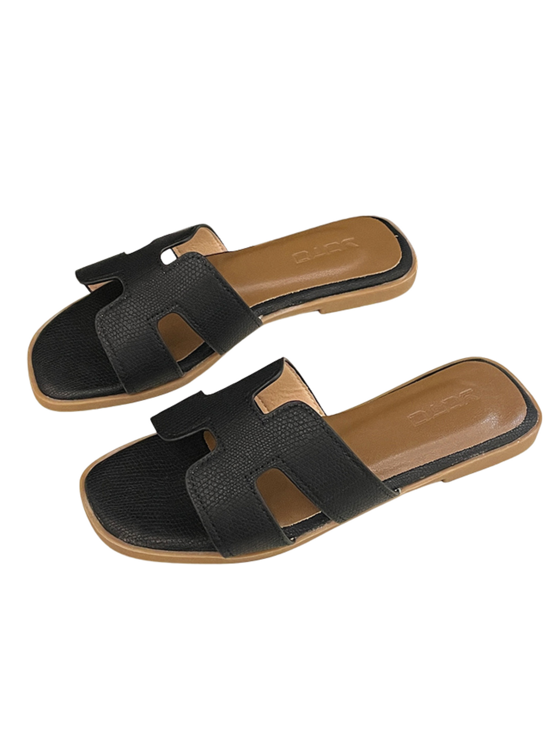 Vita Chill Flat Slides-Dark Brown