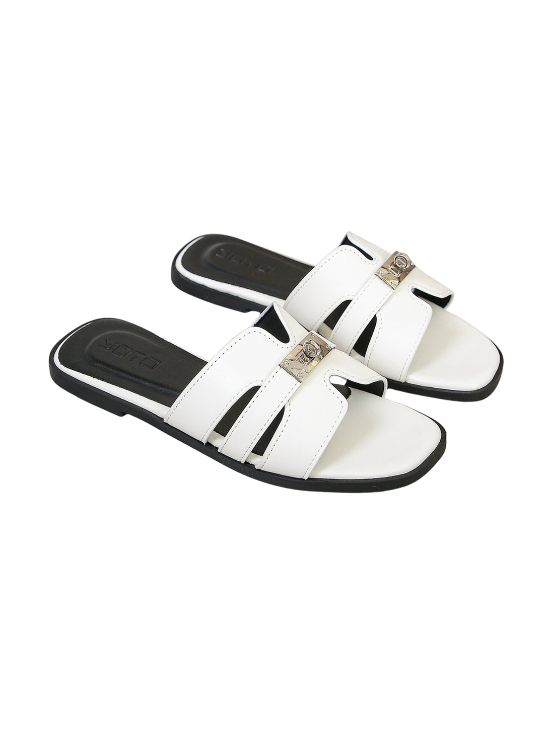 Urban Mellow Flat Slides-Black