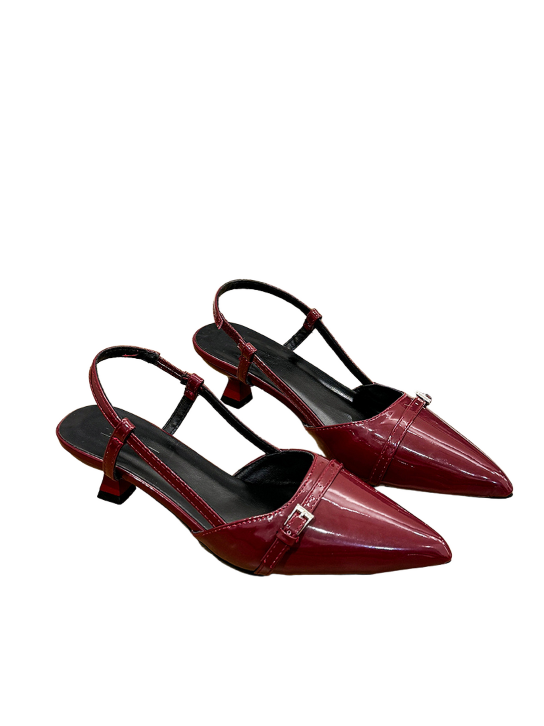 Midnight Kitten Heel-Black