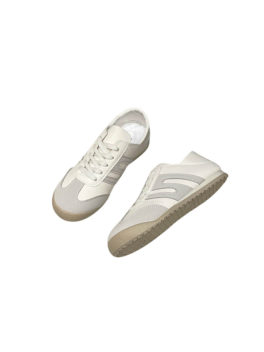 Drizzle Lace-up Sneakers-Silvery