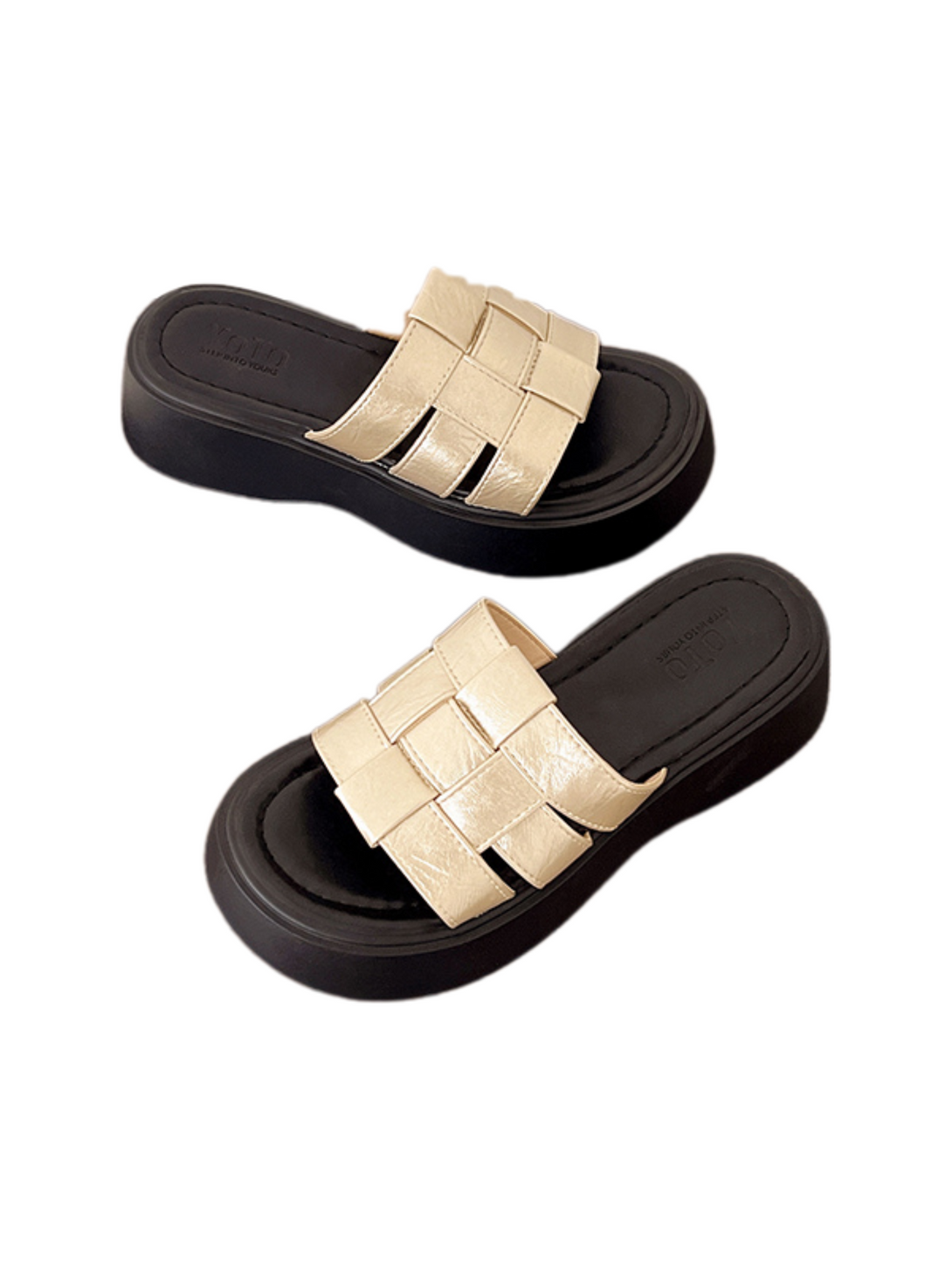 Vita Harmony Platform Slides-Khaki