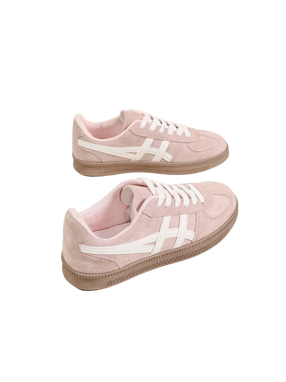 Velouré Aeris Lace-up Sneakers-Red