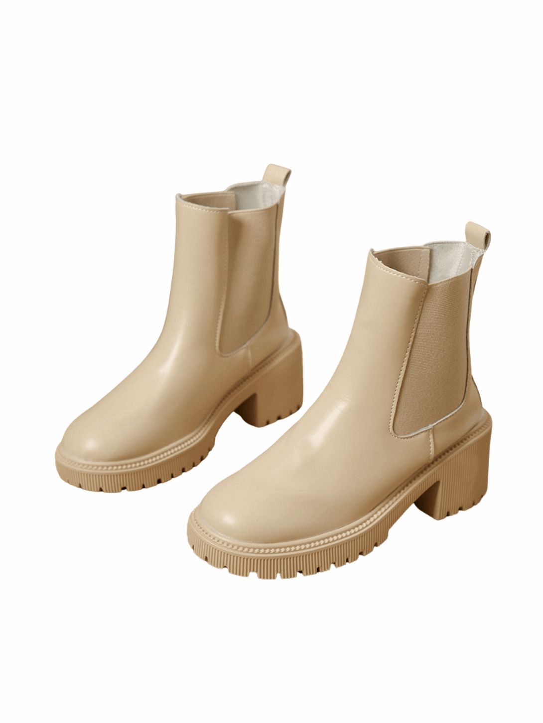 Élan Tempo Platform Boots-Khaki