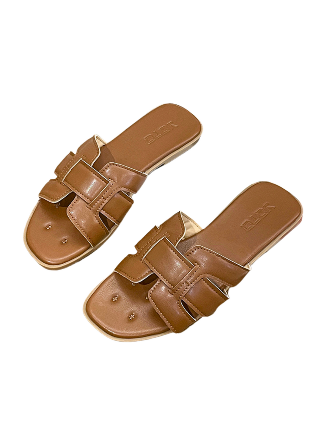 Vita Flow Flat Slides-Off-White
