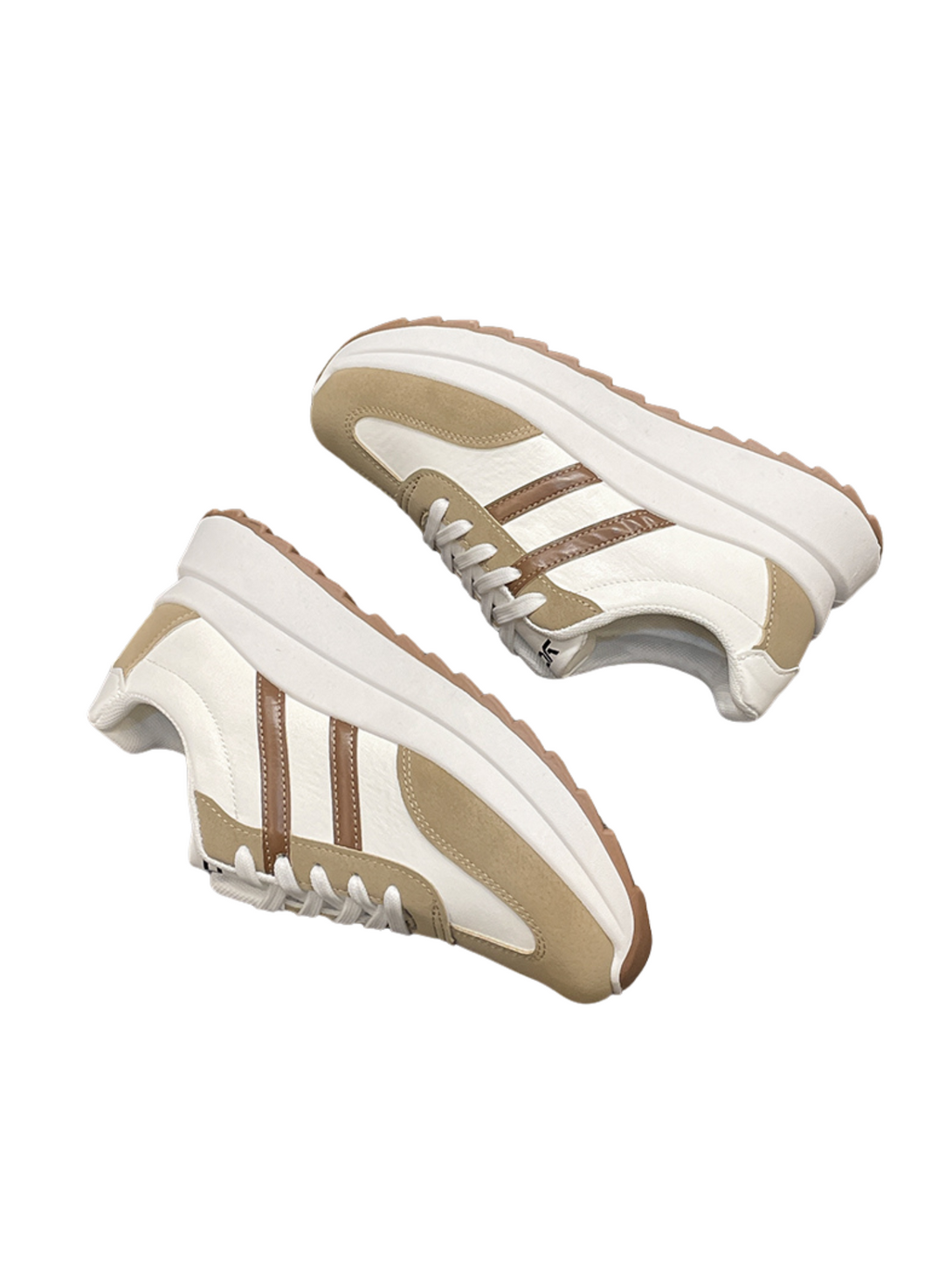 Glide Lace-up Sneakers-Khaki