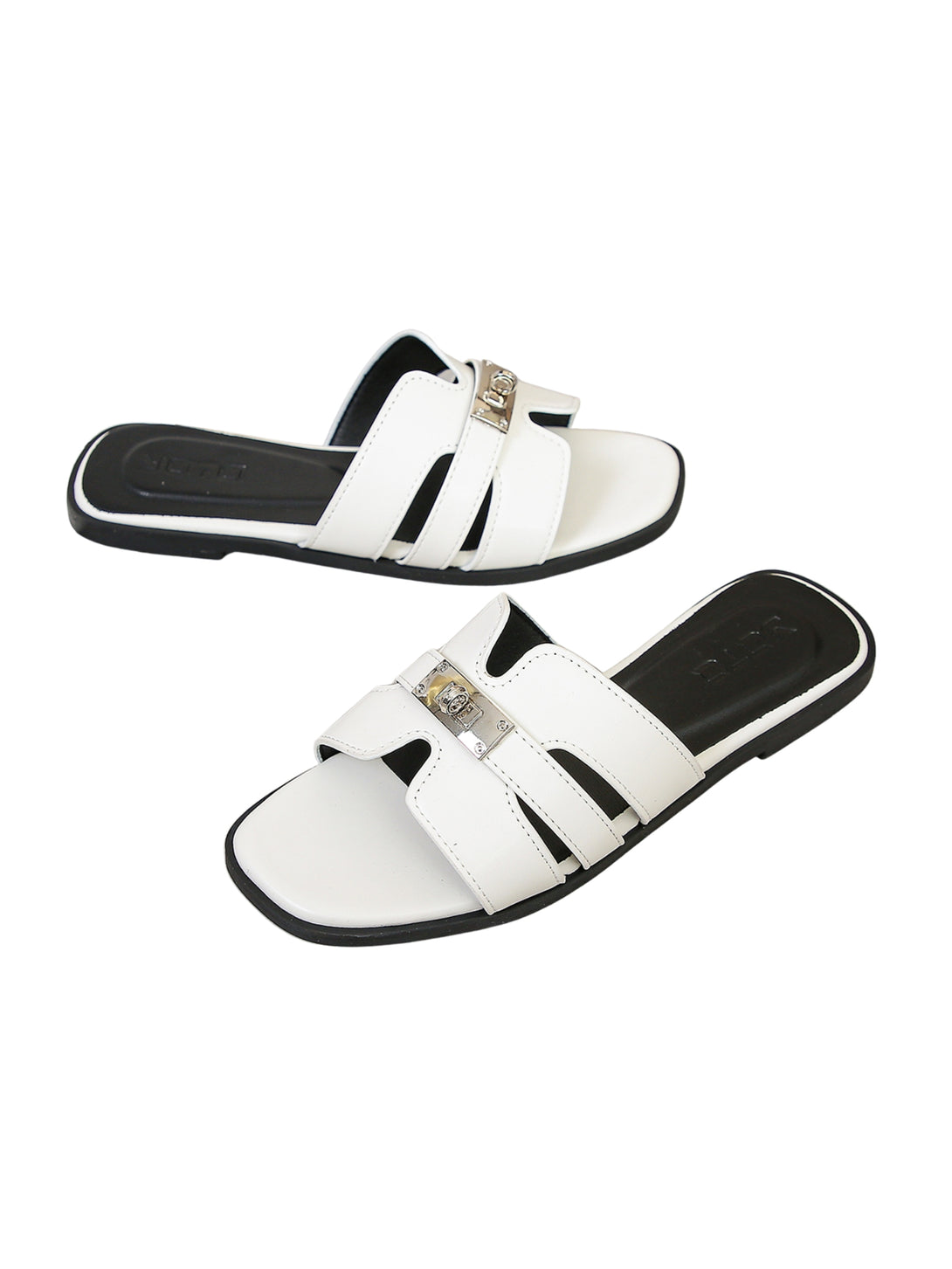 Urban Mellow Flat Slides-Black