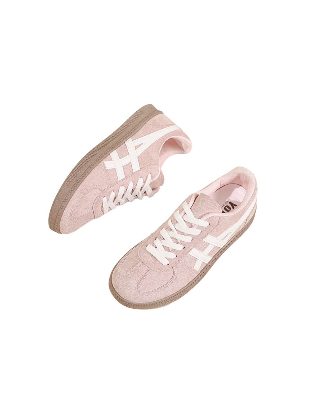 Velouré Aeris Lace-up Sneakers-Red