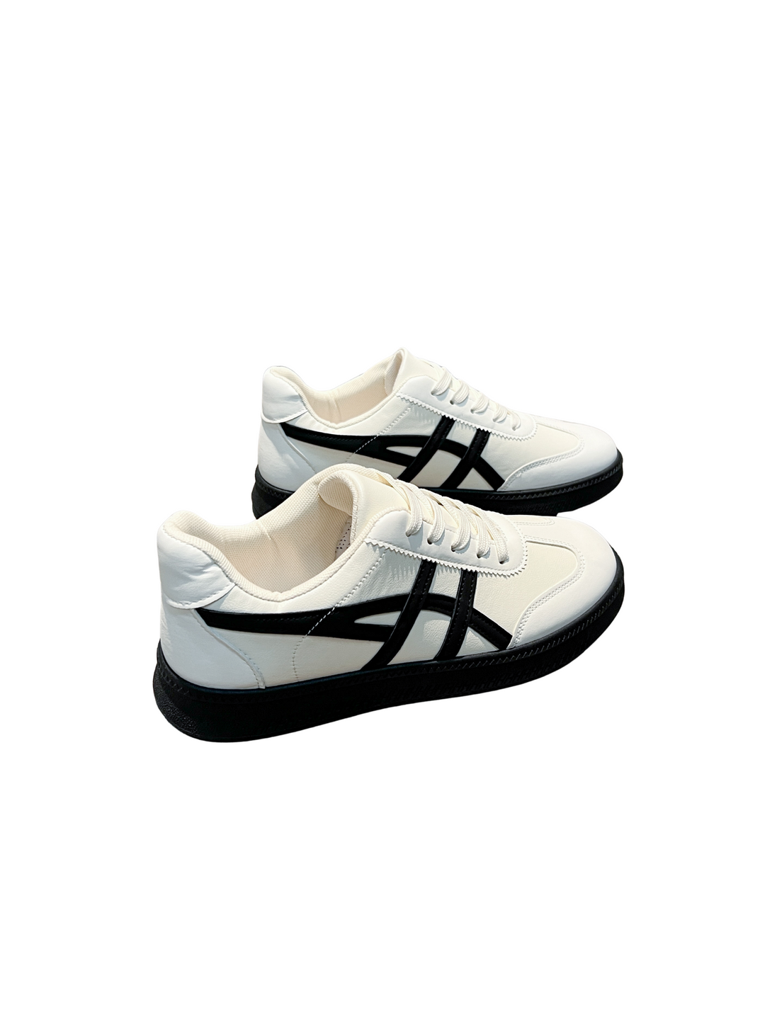 Simple Vitality Lace-up Sneakers-Blue