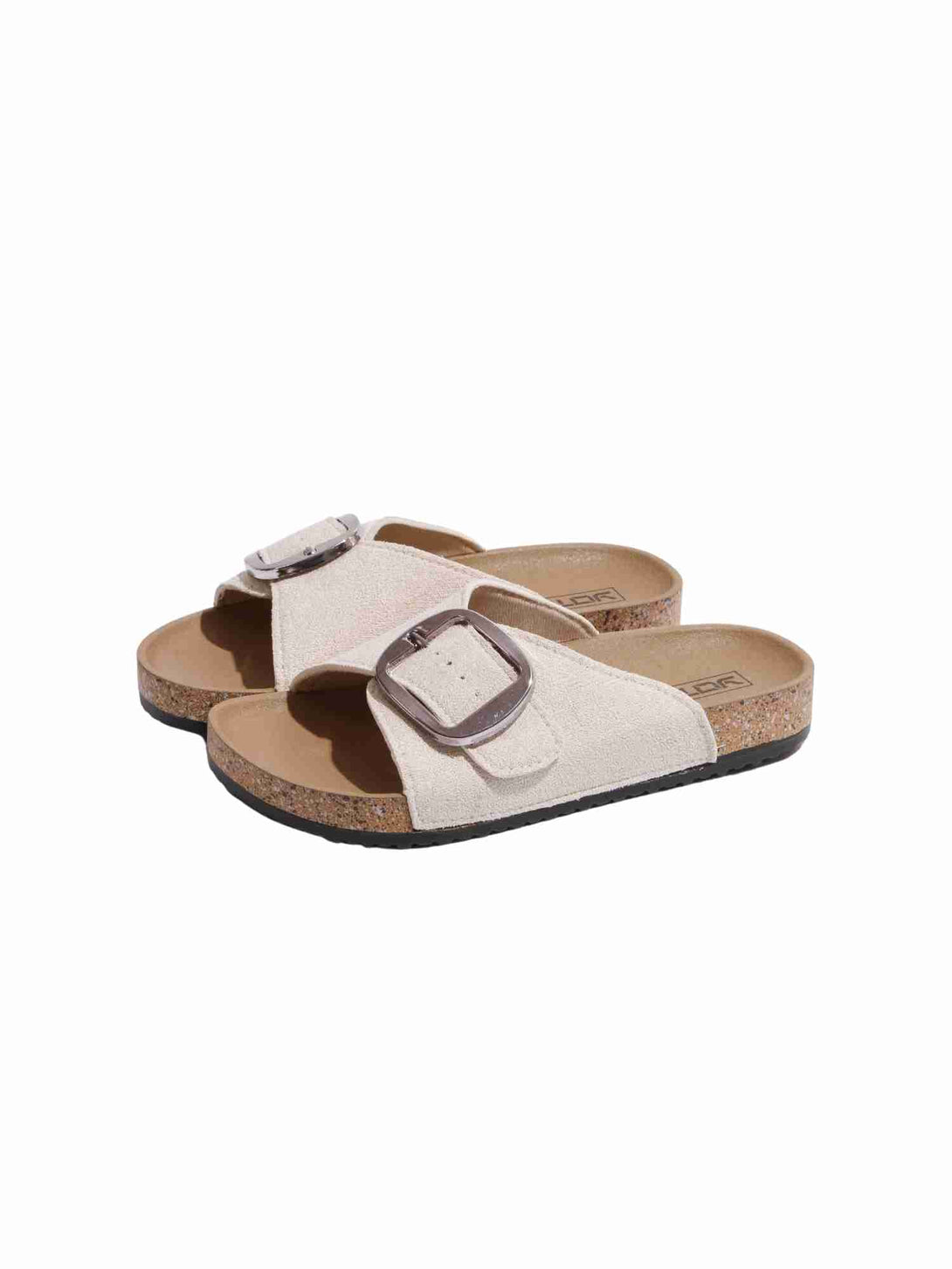 SoftStep Flat Slide Slip On Slipper-Black