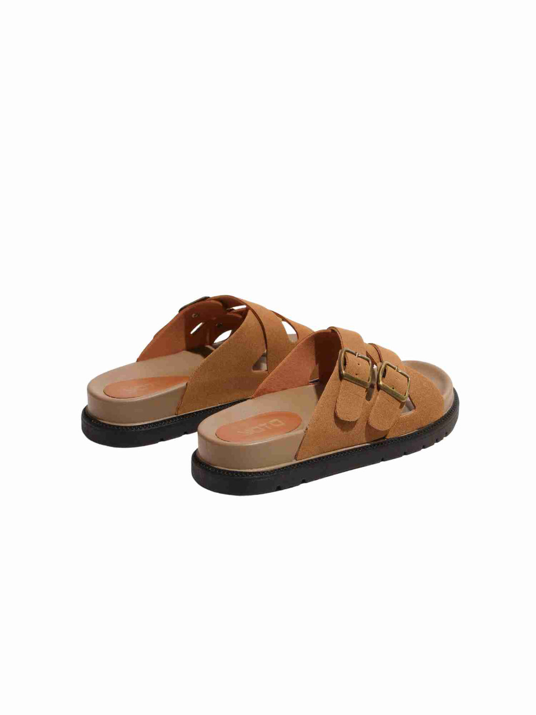 Daily Slide Suede Slip On Slipper-Beige
