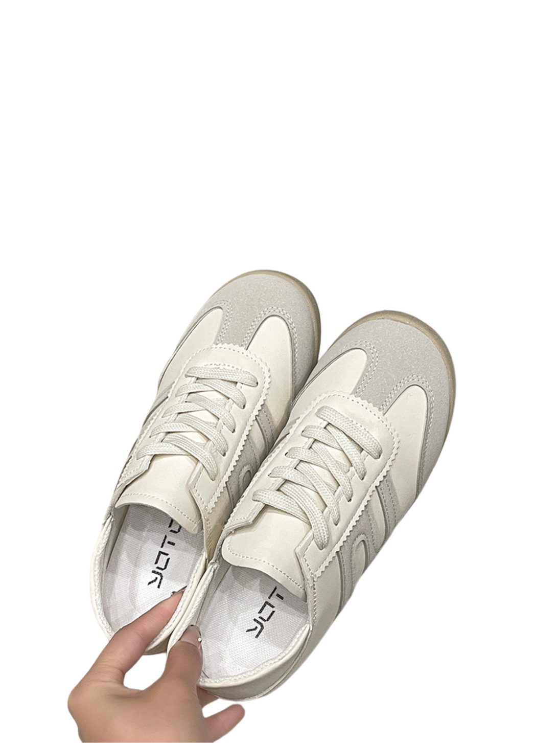 Drizzle Lace-up Sneakers-Silvery