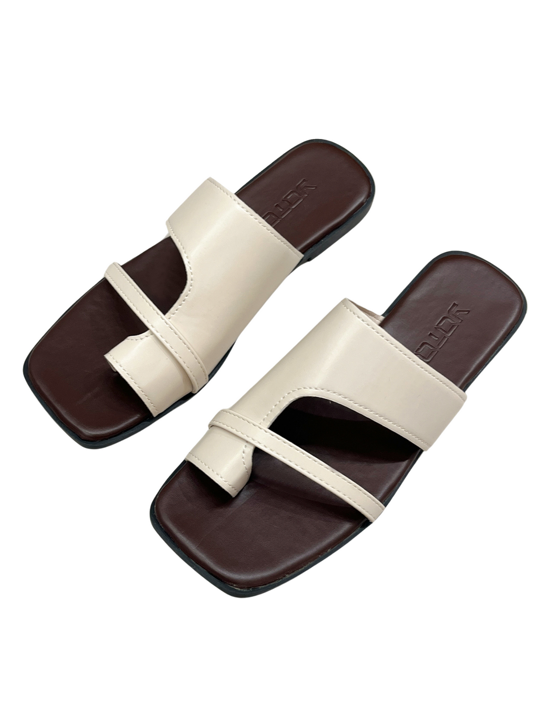 Vita Echo Flat Slides-Off White