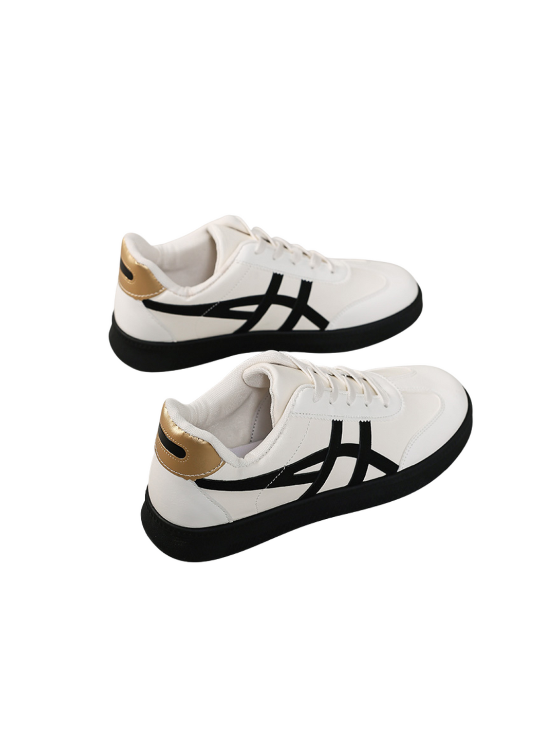Simple Vitality Lace-up Sneakers-Blue
