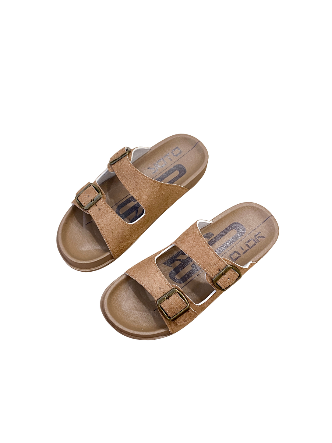 Quiet Comfort Dual Buckle Slides Sandals-Black