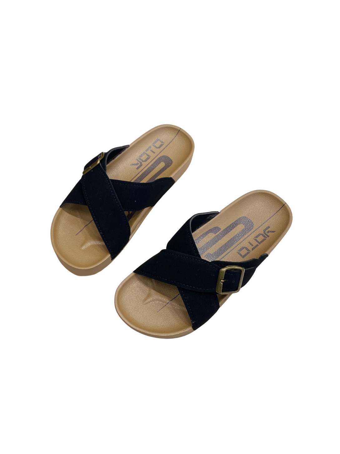 Calm Stepper Slides Sandals-Brown