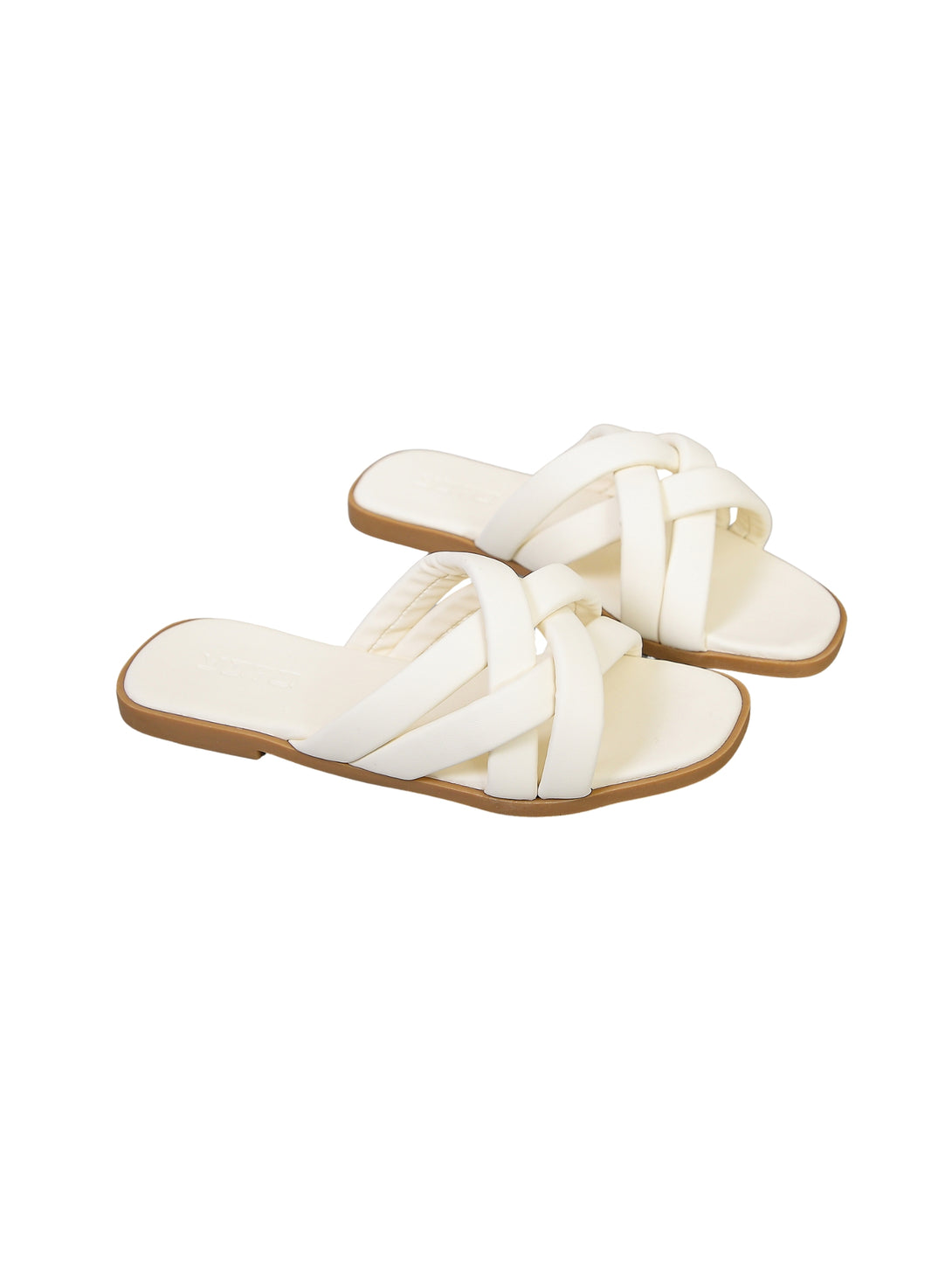 Urban Airy Flat Slides-Off White