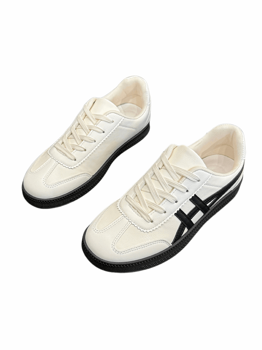 Simple Vitality Lace-up Sneakers-Blue