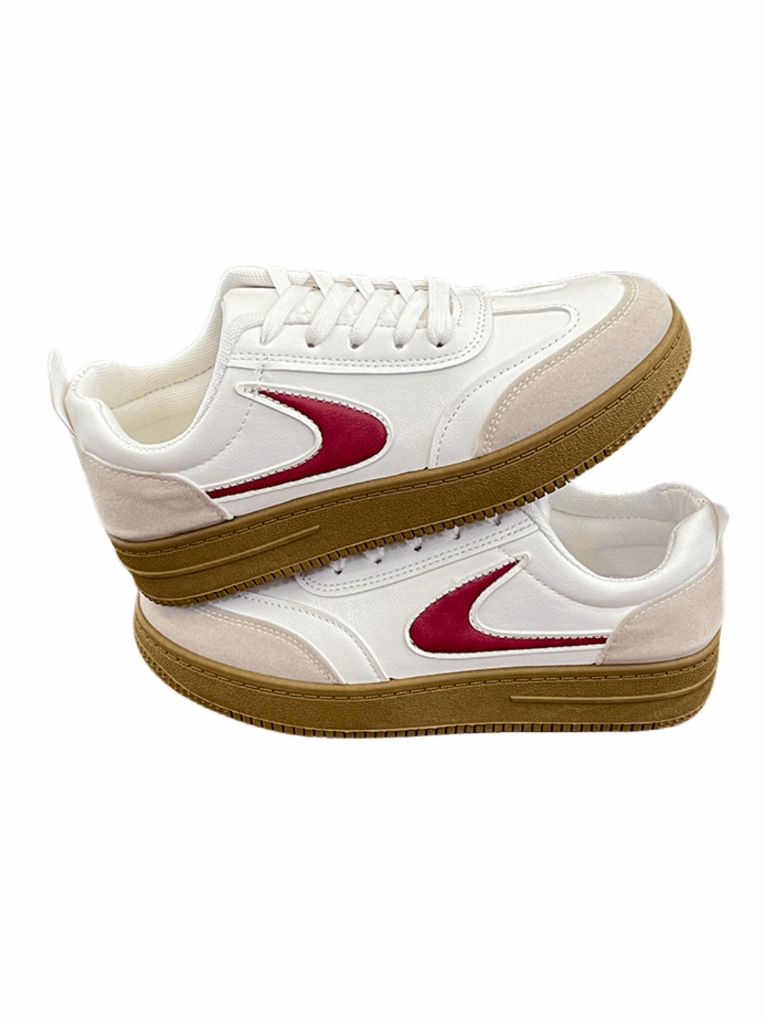 Simple Pace Low-top Sneakers-Red