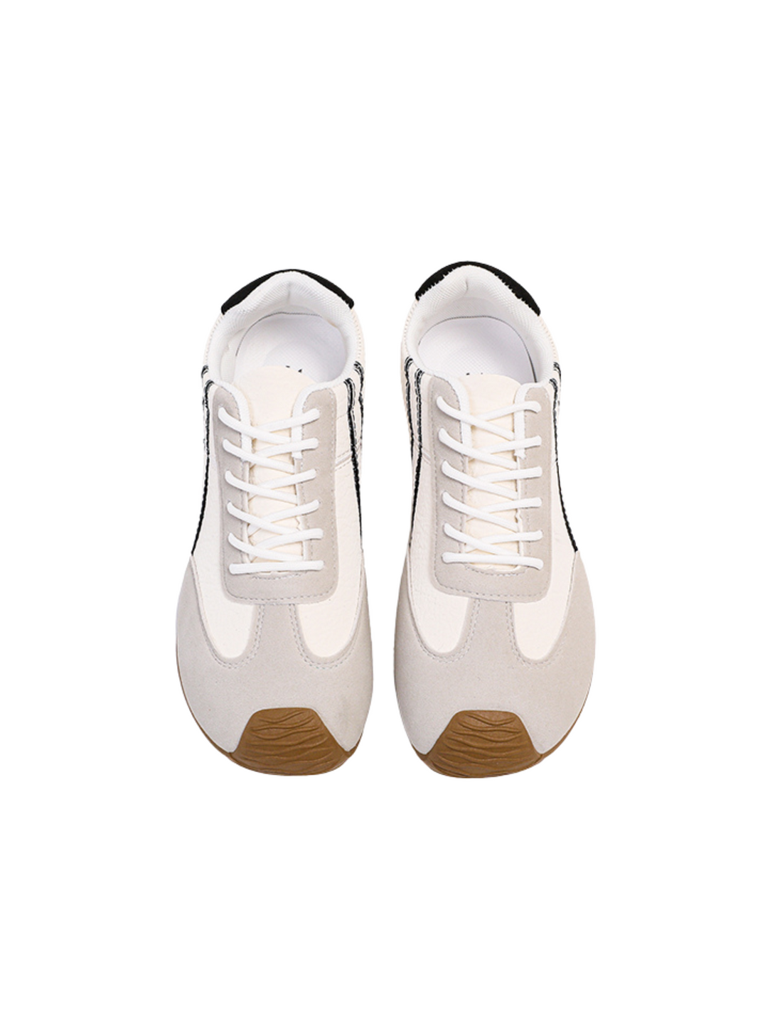 Simple Gear Lace-up Sneakers-Yellow/Pink