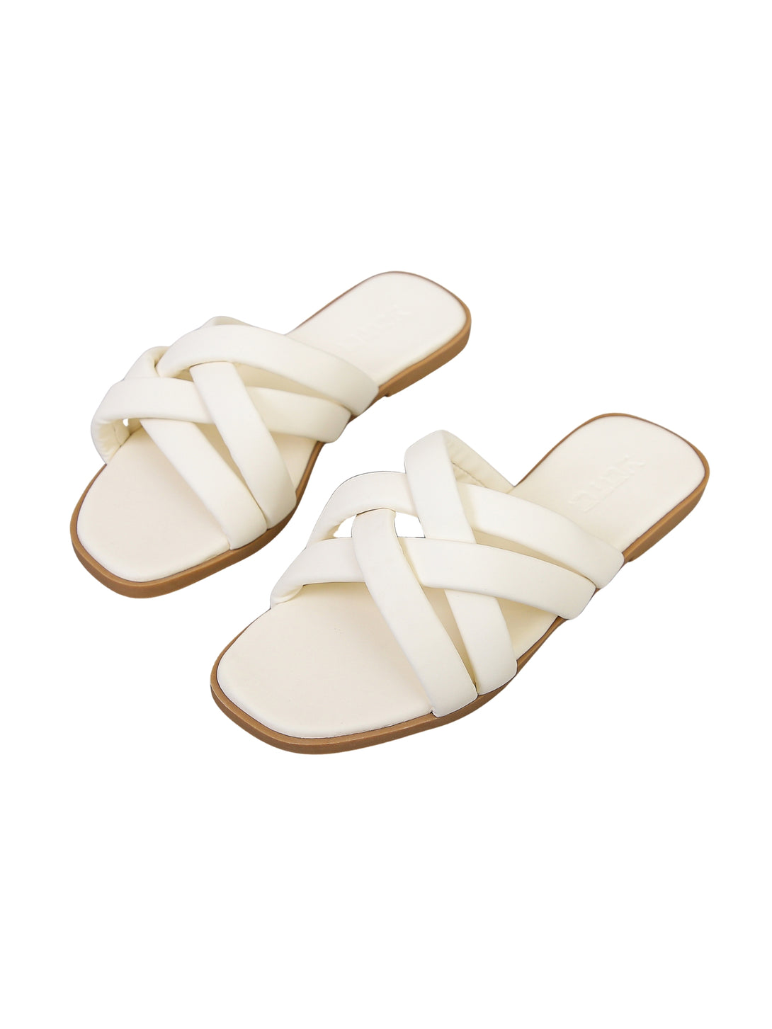 Urban Airy Flat Slides-Off White