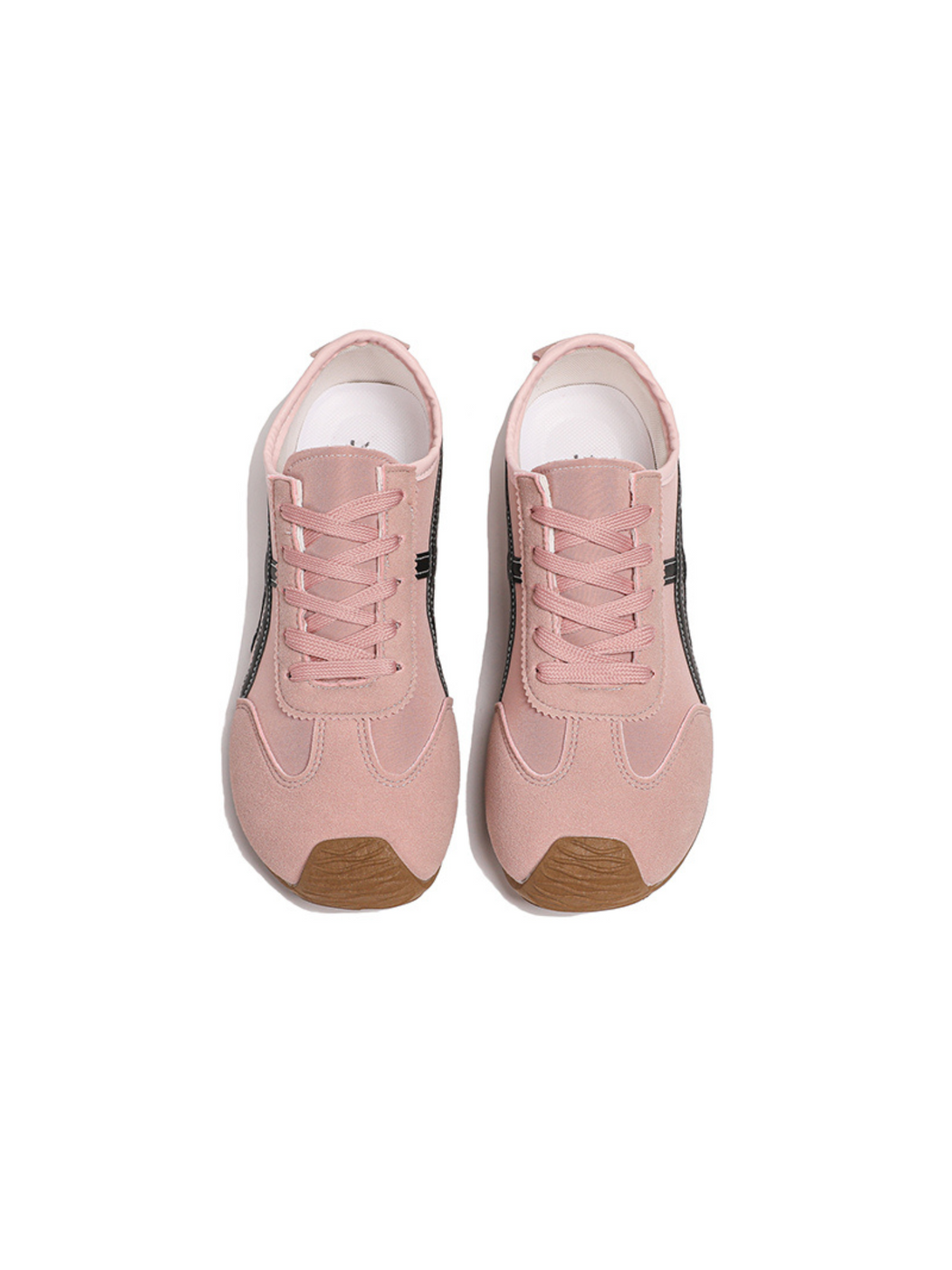 Simple Dash Lace-Up Sneaker-Pink