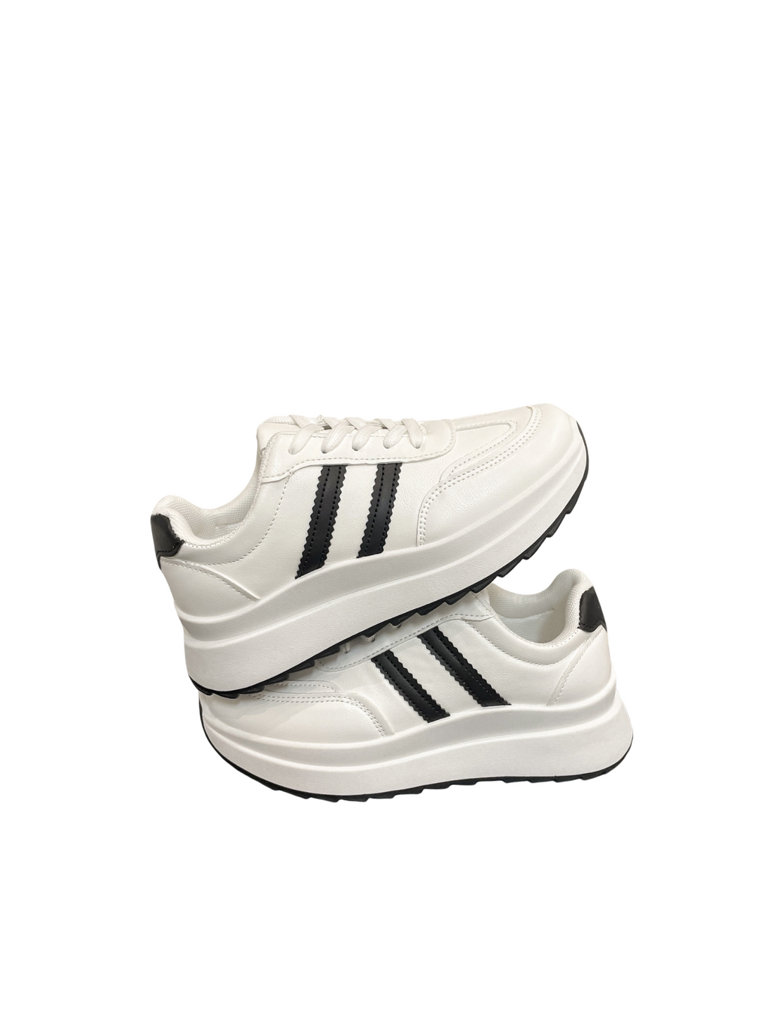 Glance Lace-up Sneakers-Black