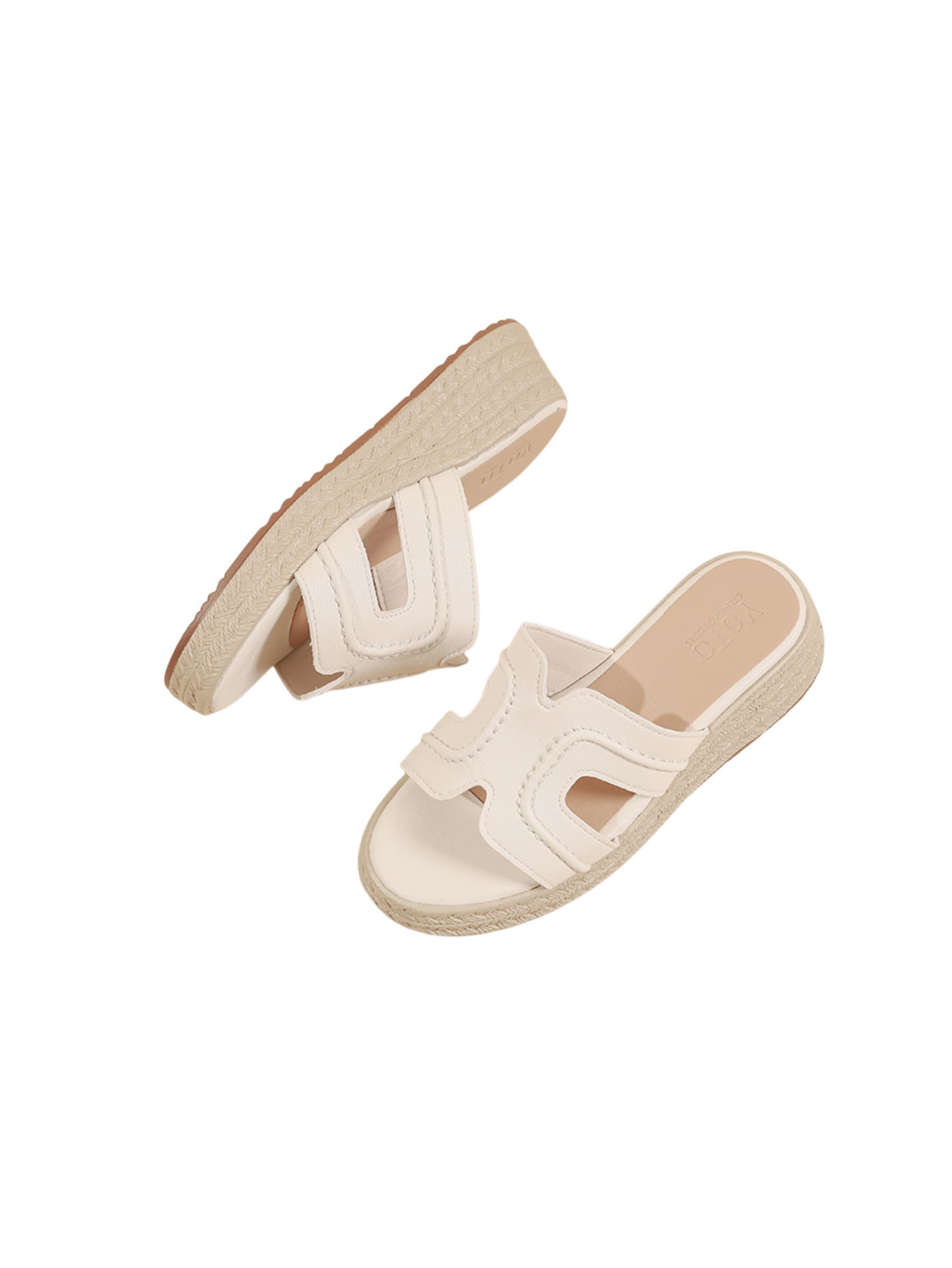 Driftwalk Breeze Espadrille Slide Sandals-Off-White