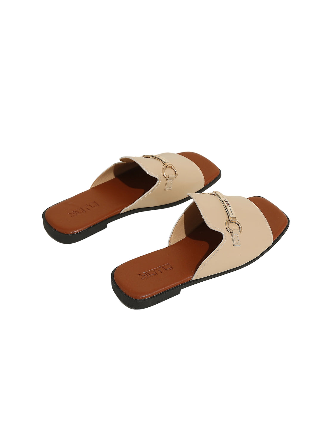 Vita Pelle Flat Sandals-Beige