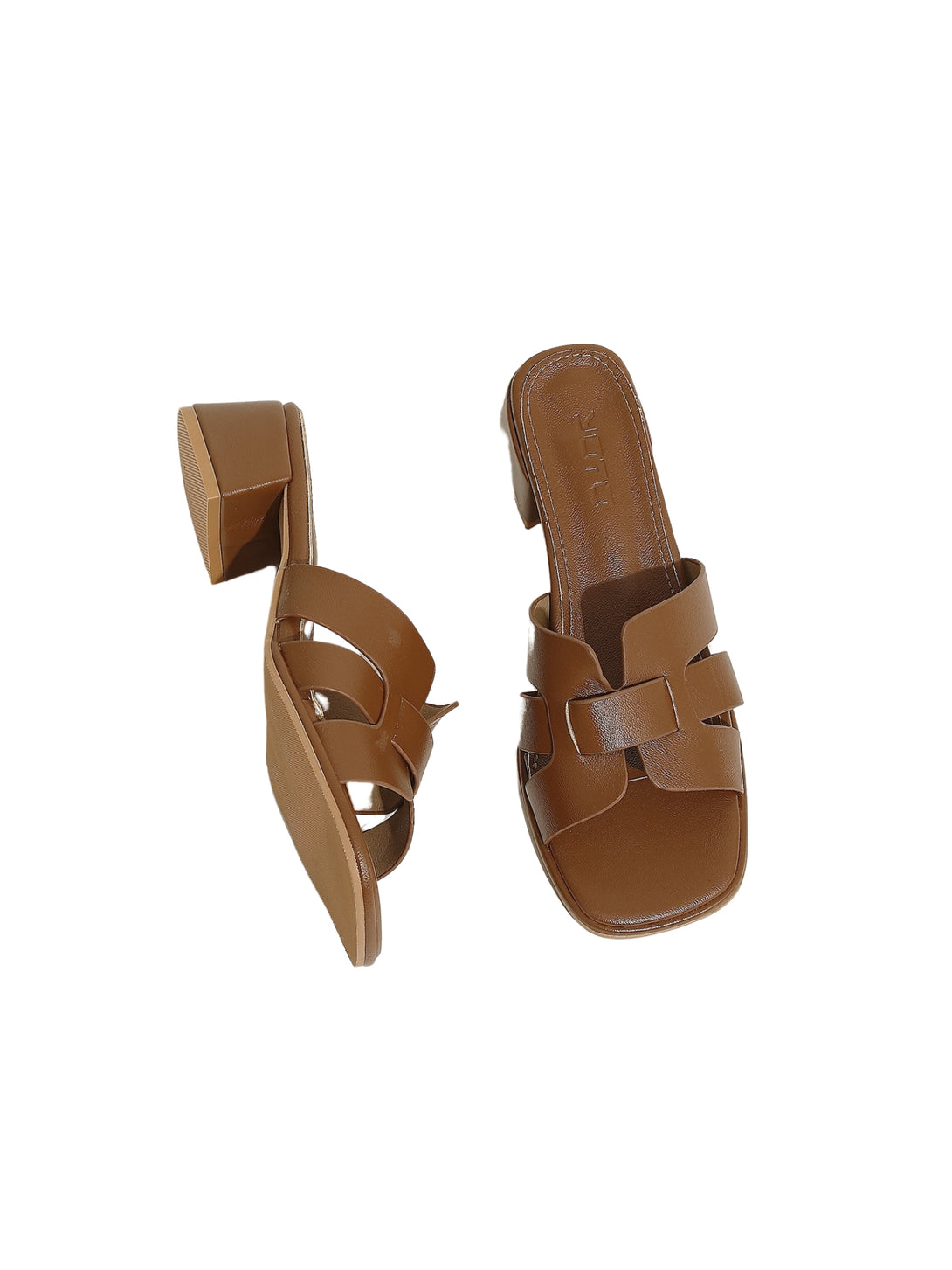 URBAN Luxe Block Heels-Off-White