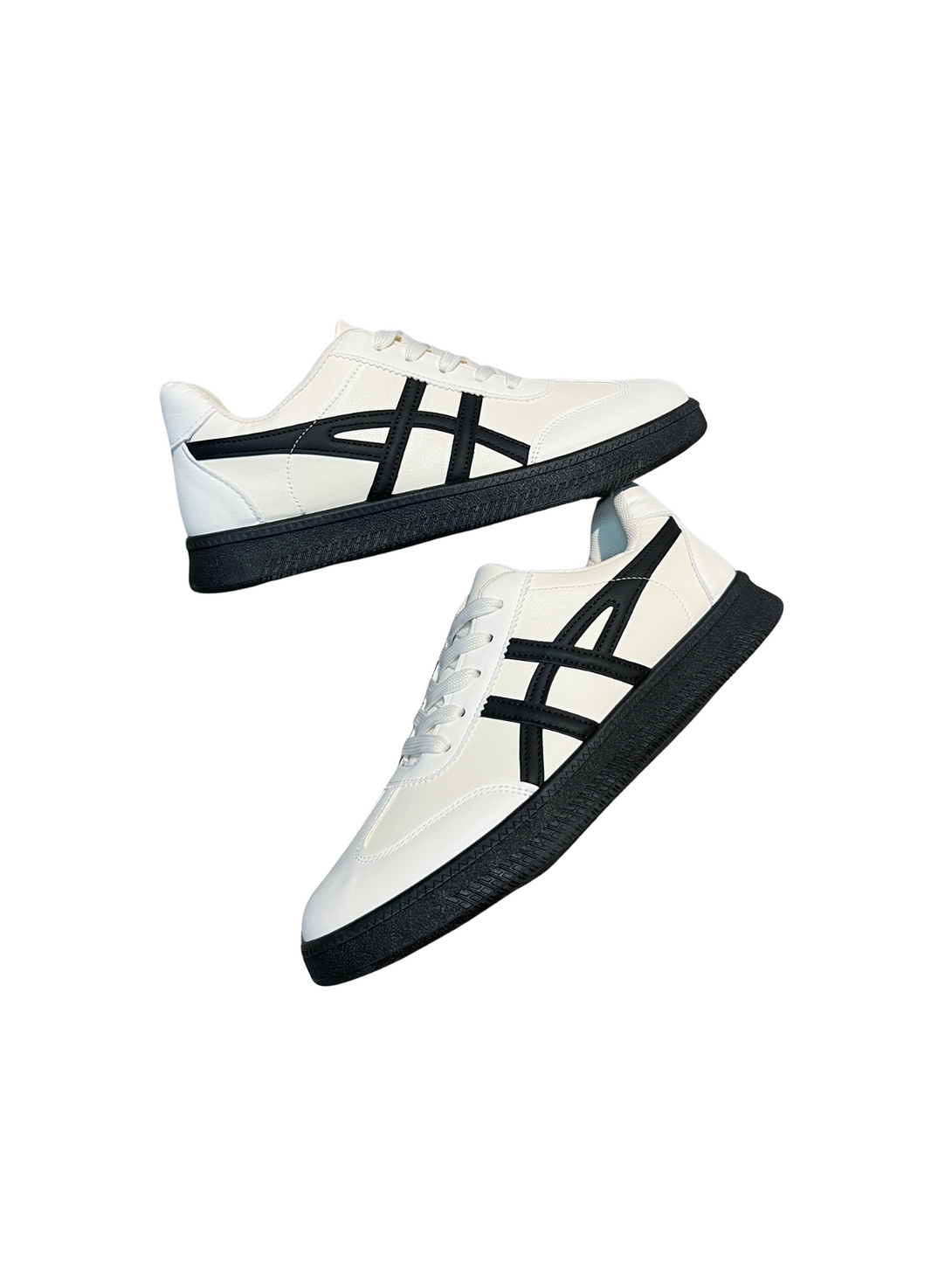 Simple Vitality Lace-up Sneakers-Blue