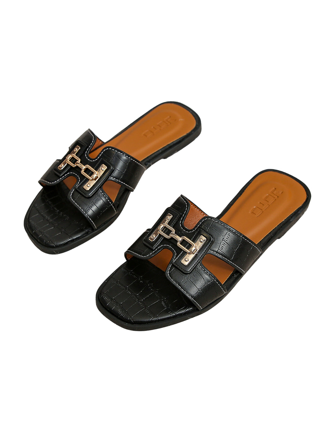 Urban Chic Flat Slides-Cream